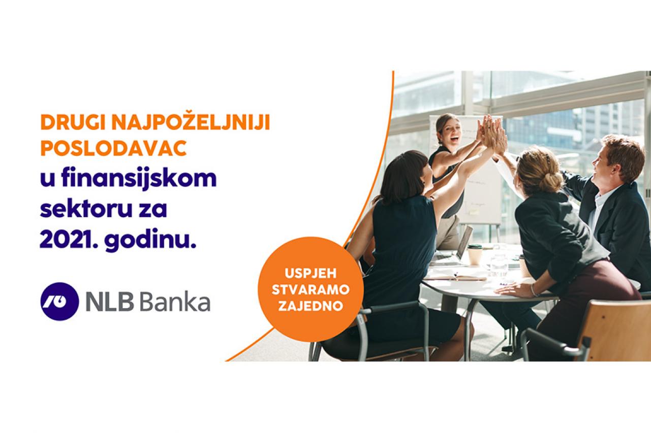 NLB Banka - drugi najpoželjniji poslodavac u 2021.