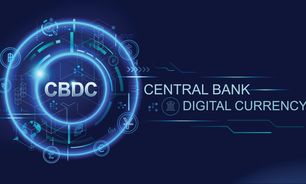 Digitalna valuta centralne banke CBDC ilustracija