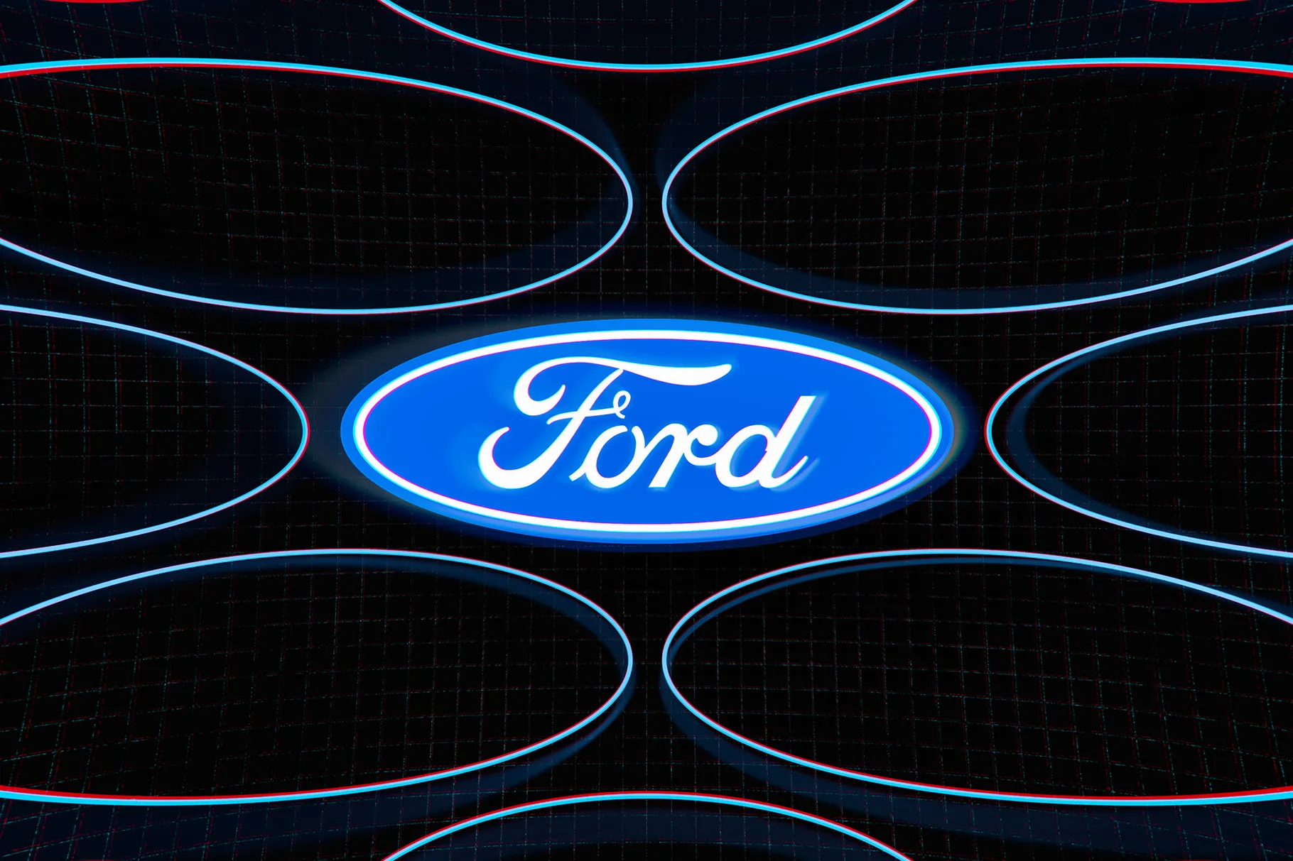 Američki proizvođač automobila Ford - ilustracija