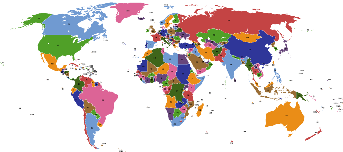Karta svijeta - ilustracija