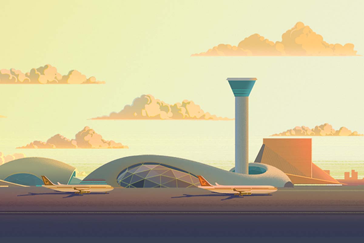 Aerodrom - ilustracija