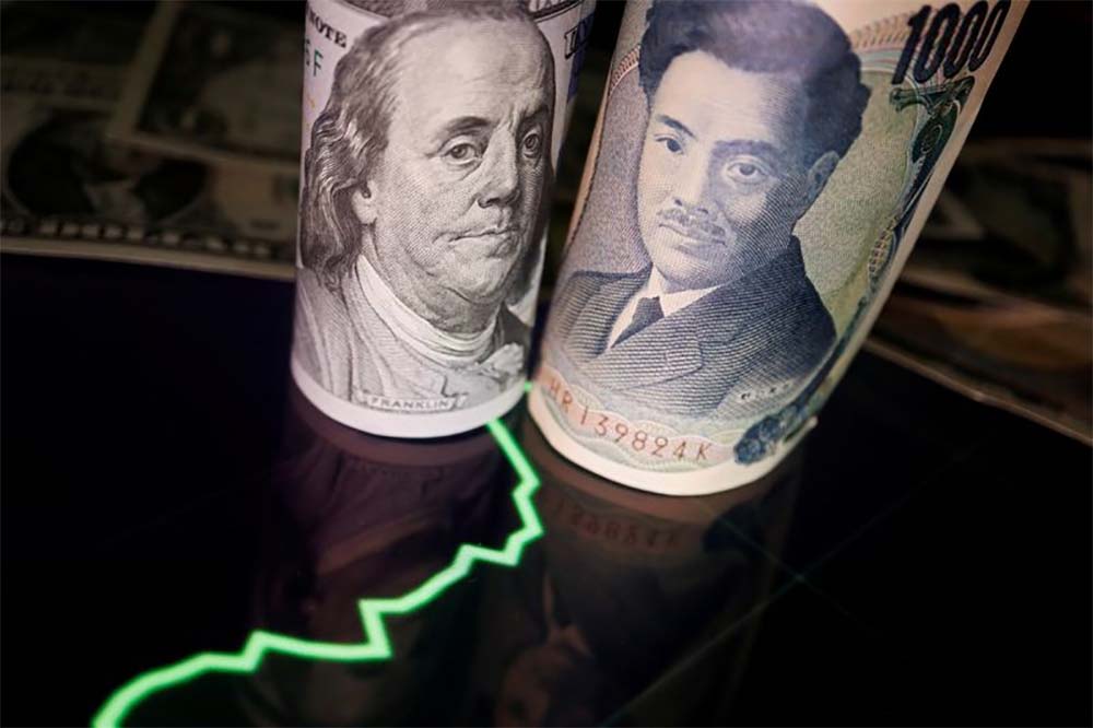 Dolar vs Yen ilustracija