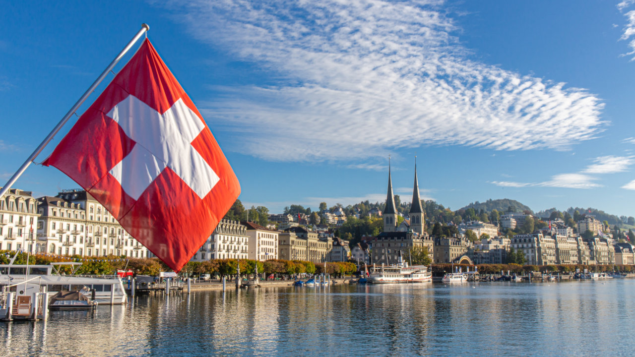 Švicarska - ilustracija