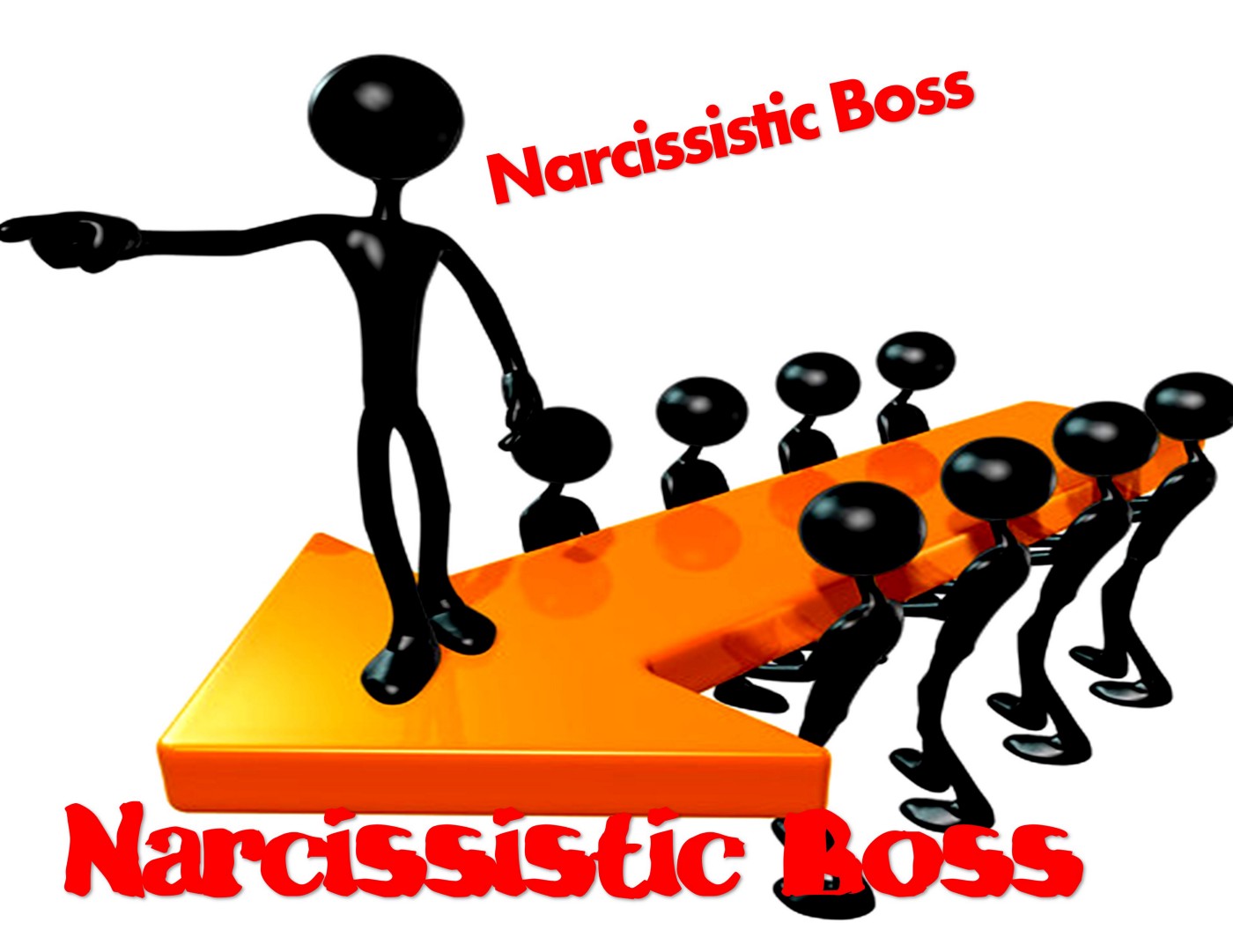Narcisoidan šef ilustracija