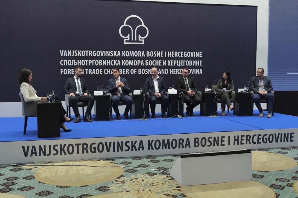 Panel Šanse i izazovi izvoza Foto Vanjskotrgovinska Komora BiH