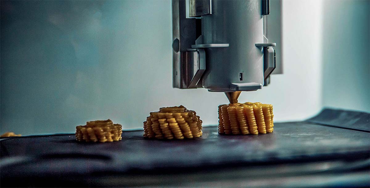 3D printer hrane - ilustracija