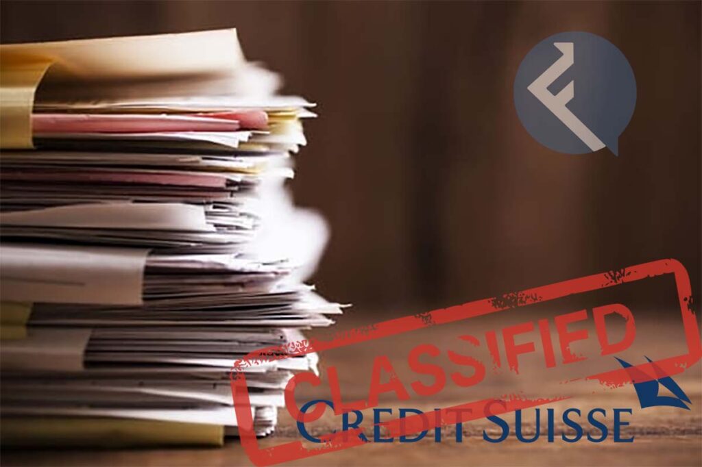 Credit Suisse dossier ilustracija financaba