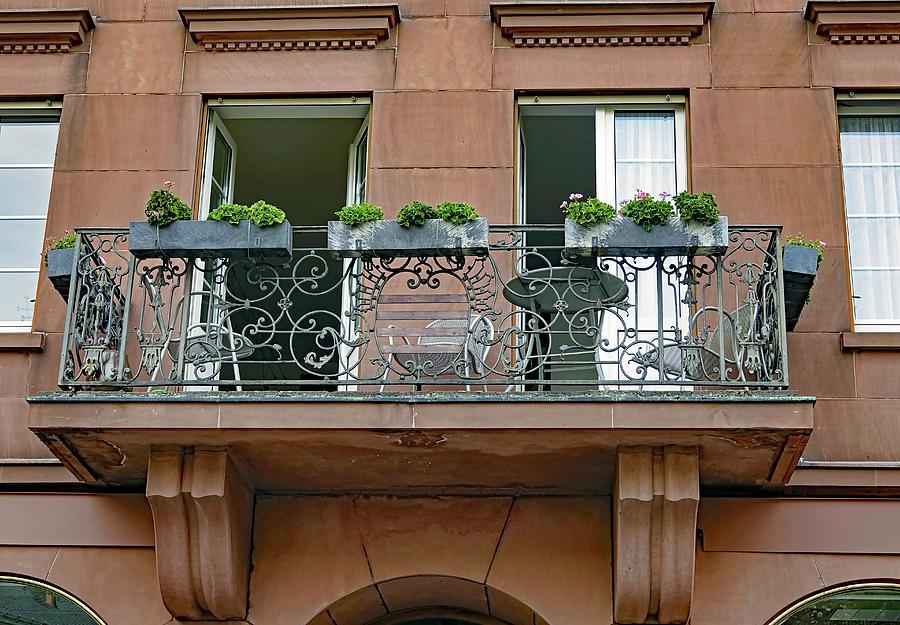 Balkon u Njemačkoj - ilustracija