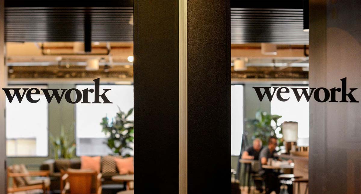 WeWork - coworking startup (ilustracija)