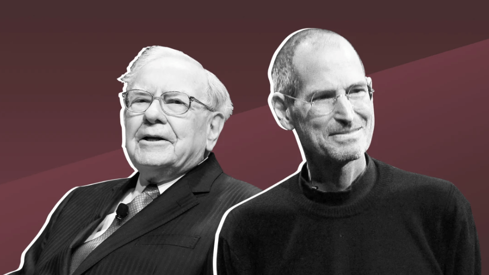 Warren Buffett i Steve Jobs - Getty Images