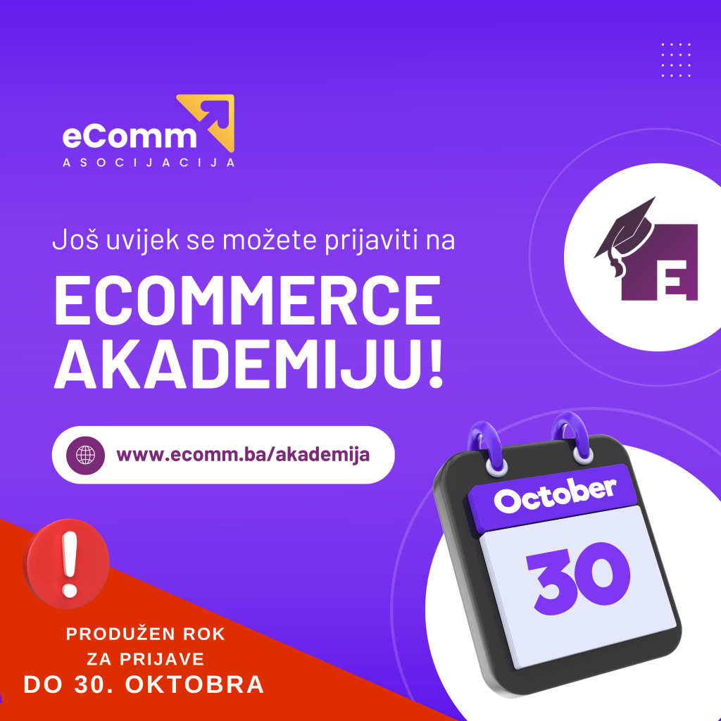 eCommerce Akademija produženje roka za prijave