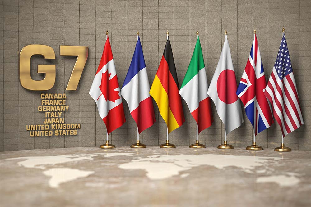 G7 grupa - ilustracija