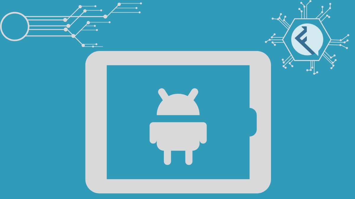 Android tablet ilustracija