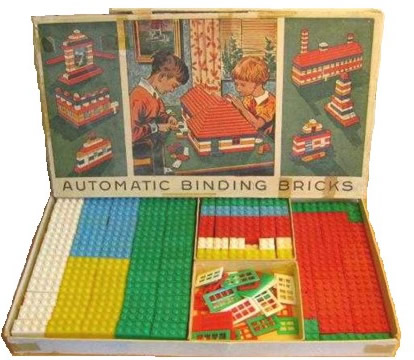 LEGO automatic binding bricks