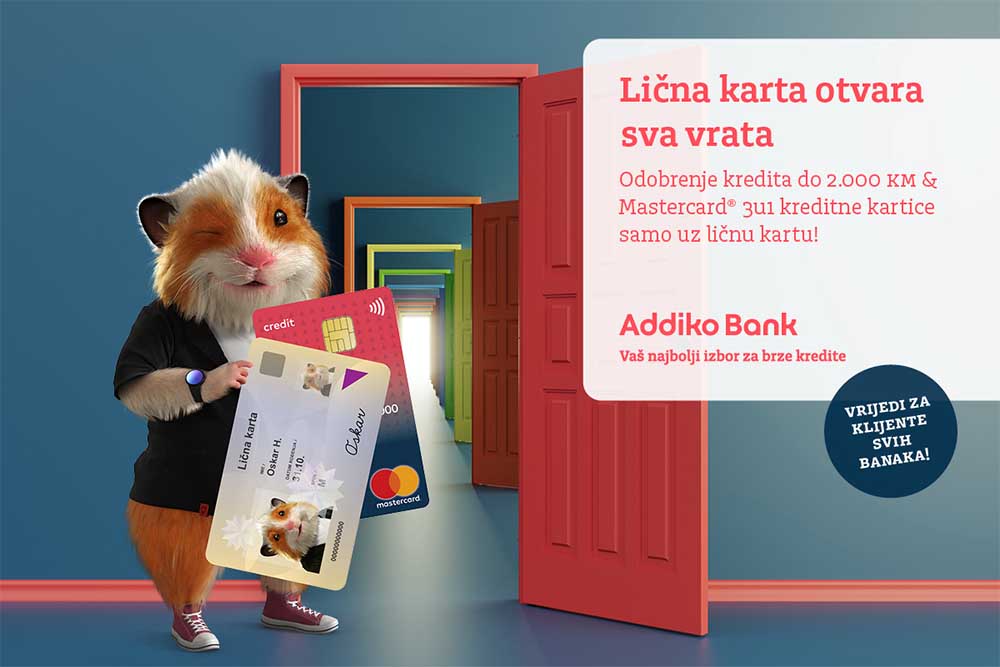 Lična karta otvara sva vrata - Addiko Bank Sarajevo