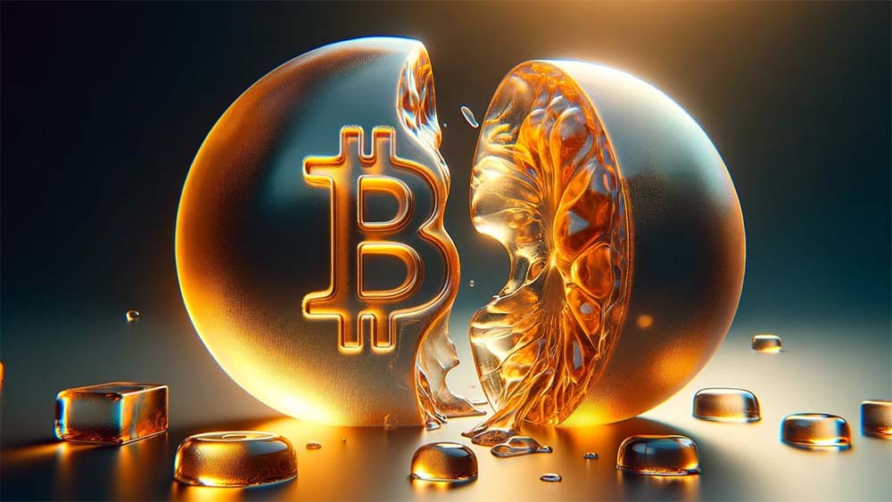 Bitcoin halving - ilustracija