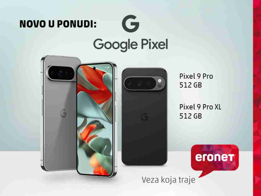 Google Pixel ekskluzivno u ERONET ponudi