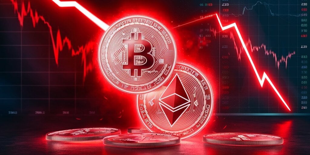 Pad Bitcoina gura kripto tržište u novu crvenu fazu
