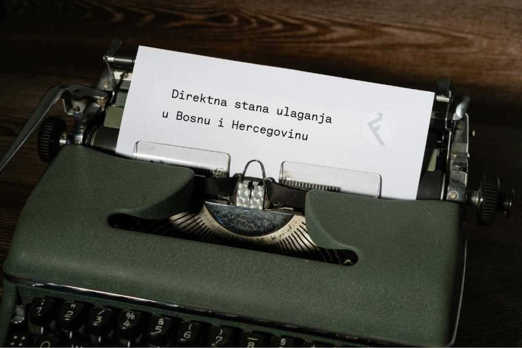 Direktna strana ulaganja u Bosnu i Hercegovinu