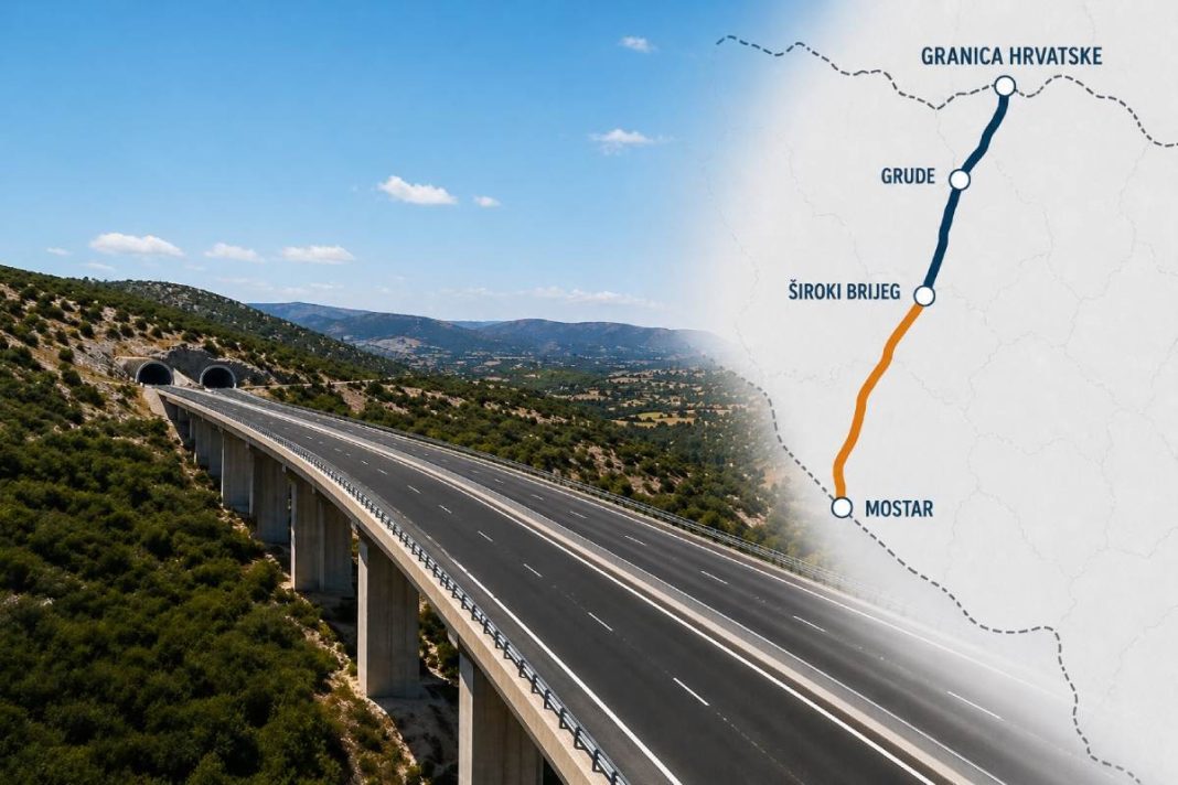 Brza cesta Mostar – Široki Brijeg – Grude – granica Hrvatske;