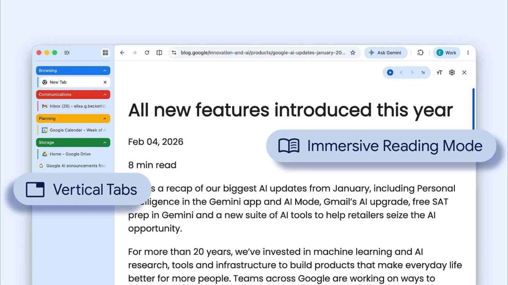 Chrome vertikalne kartice: Novo rješenje za bolju organizaciju preglednika