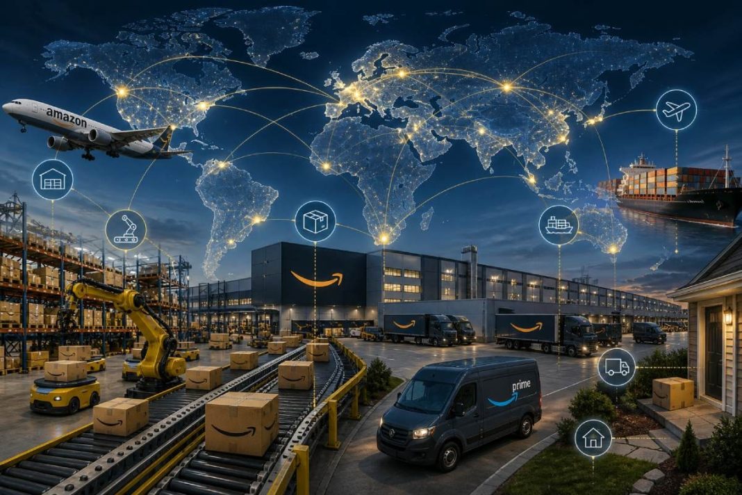 Amazon logistička mreža; Ilustracija