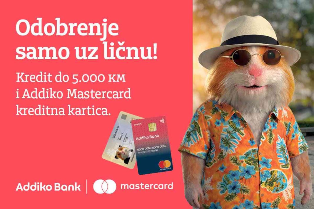 Addiko Bank - Odobrenje samo uz osobnu kartu