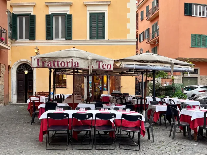 Rimski restoran u kojem se može pojesti jedna od četiri spomenute paste