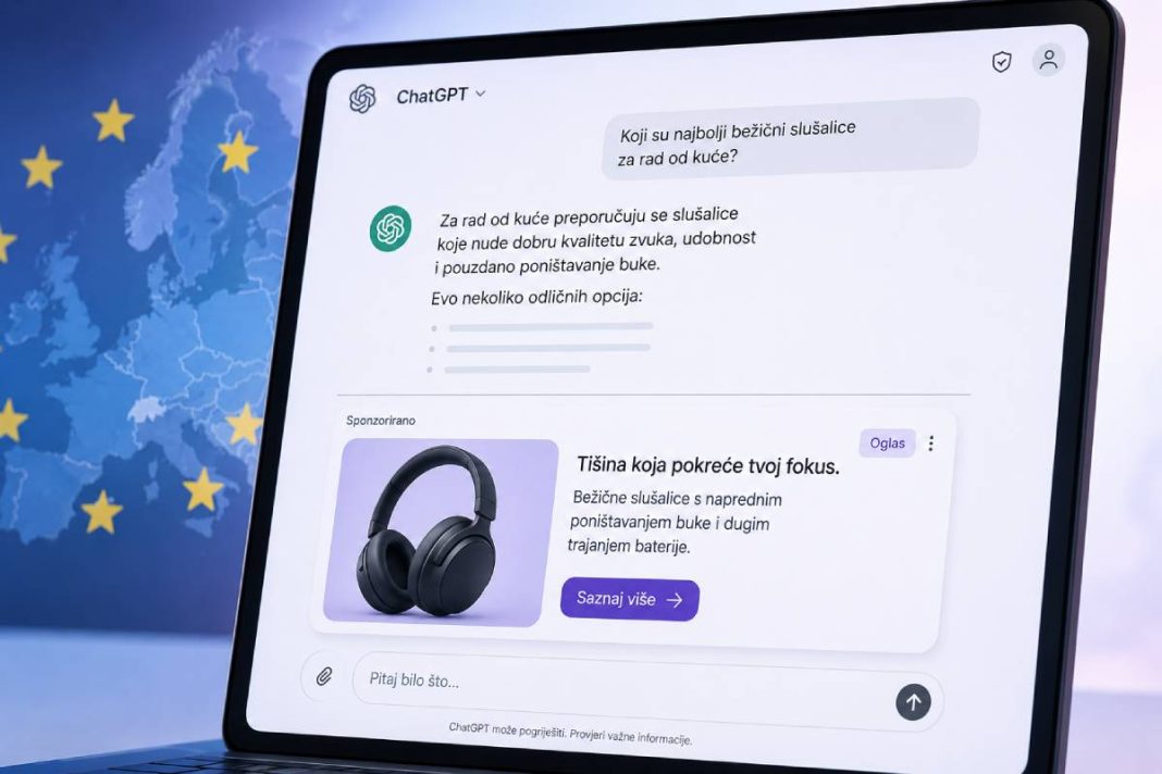 Oglasi stižu u ChatGPT: OpenAI ulazi na teren Googlea i Mete