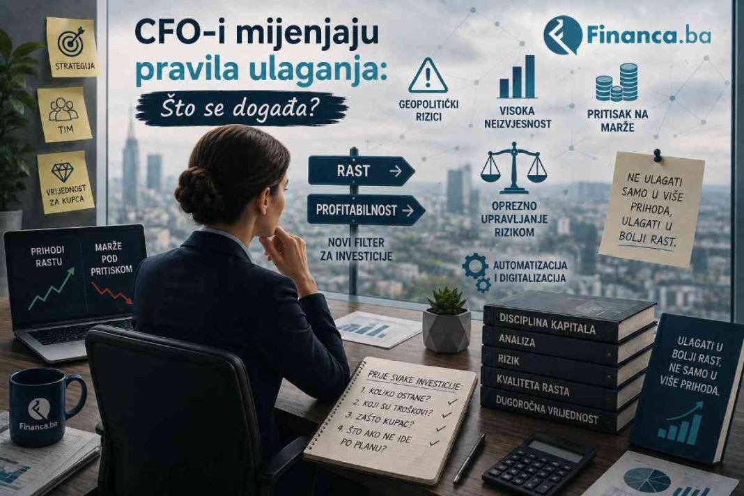 CFO-i mijenjaju pravila ulaganja