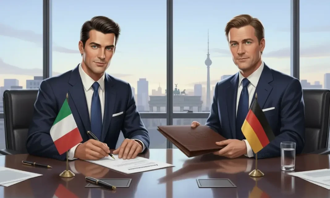 Njemački i talijanski biznismen - ilustracija Financa.ba