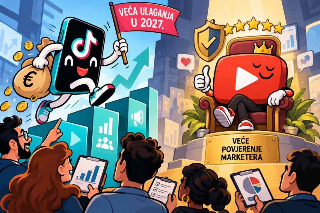 TikTok predvodi planove ulaganja, ali YouTube uživa veće povjerenje